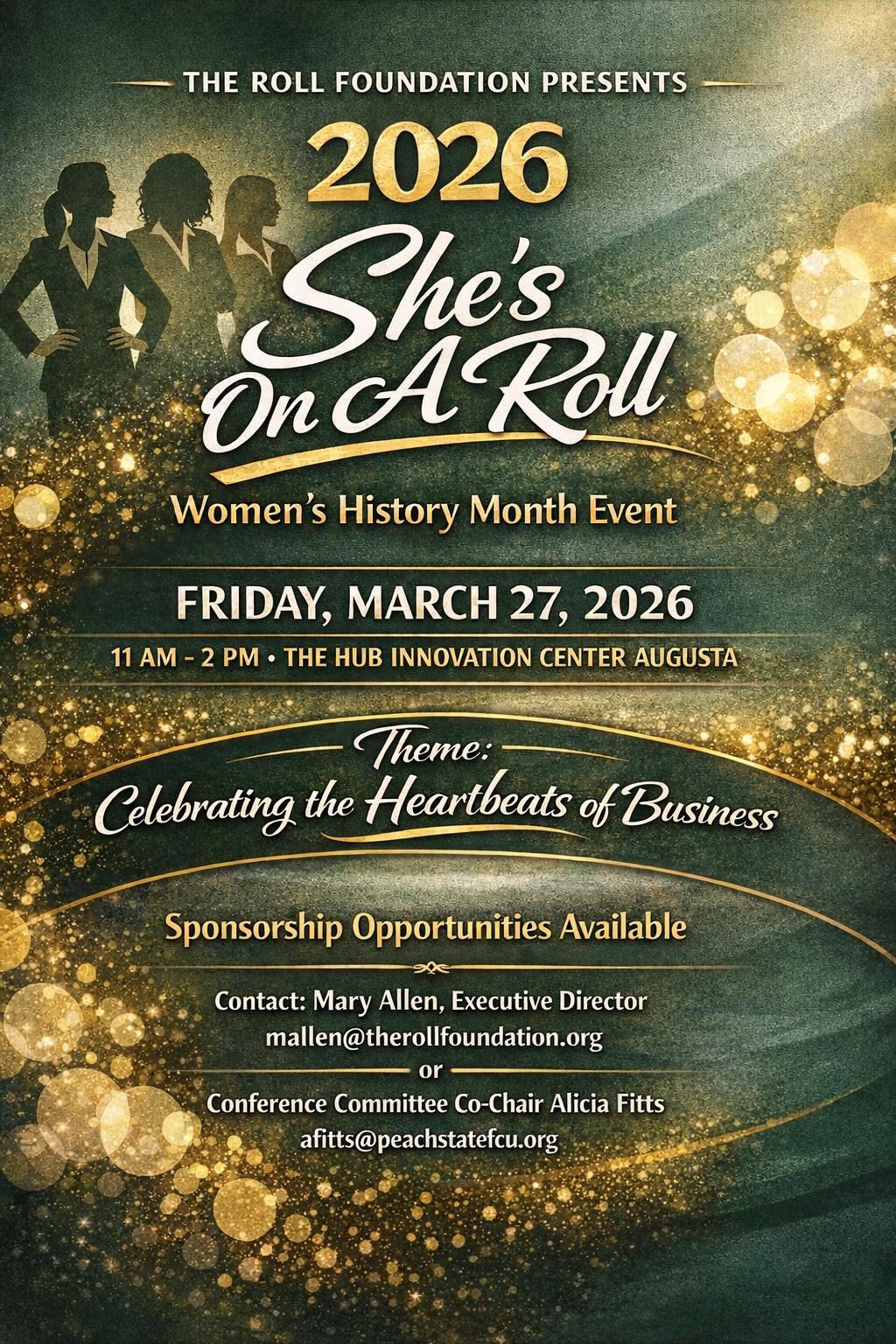 She's On A Roll Event Poster